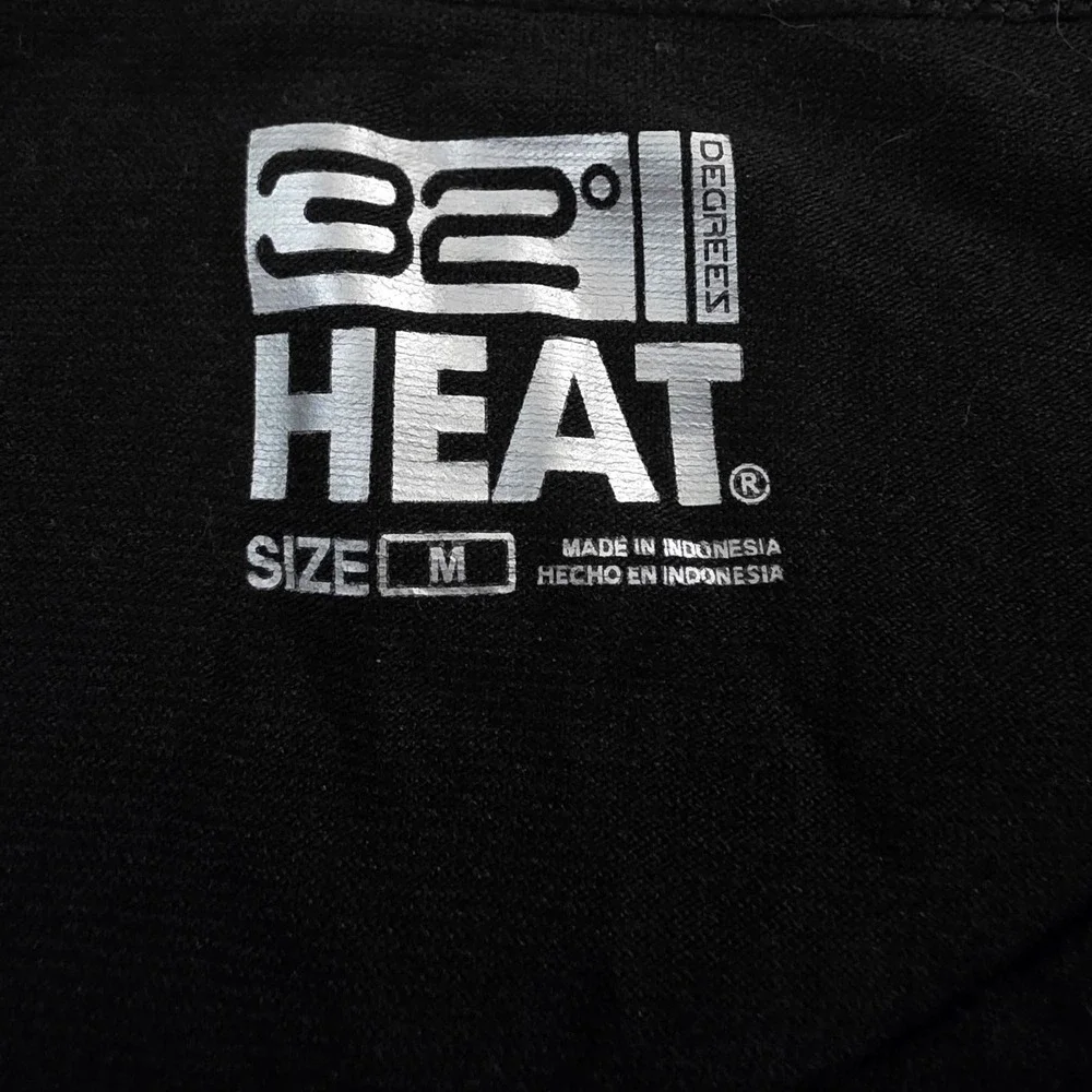 32 Degrees Heat Thermal Base Layer Set Black Long Sleeve Leggings Kids Medium
